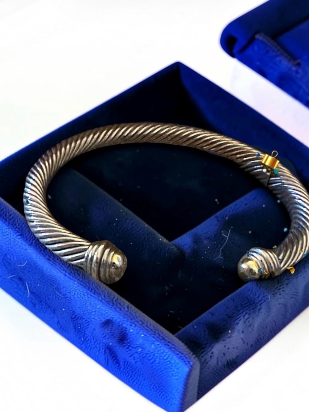 Vintage 1990s Elegant‎ Twisted Metal Cuff Bracelet